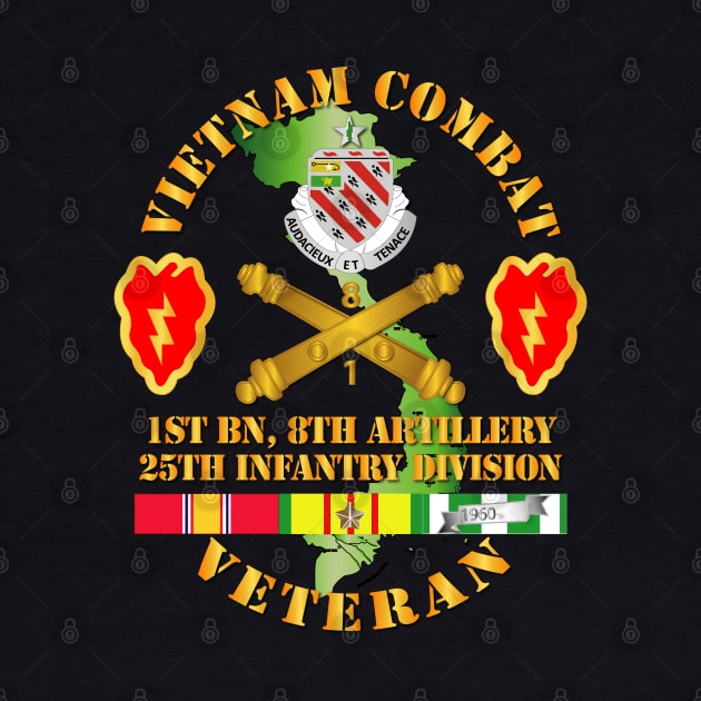 Vietnam Combat Veteran w 1st Bn 8th Artillery DUI - 25th ID SSI by twix123844